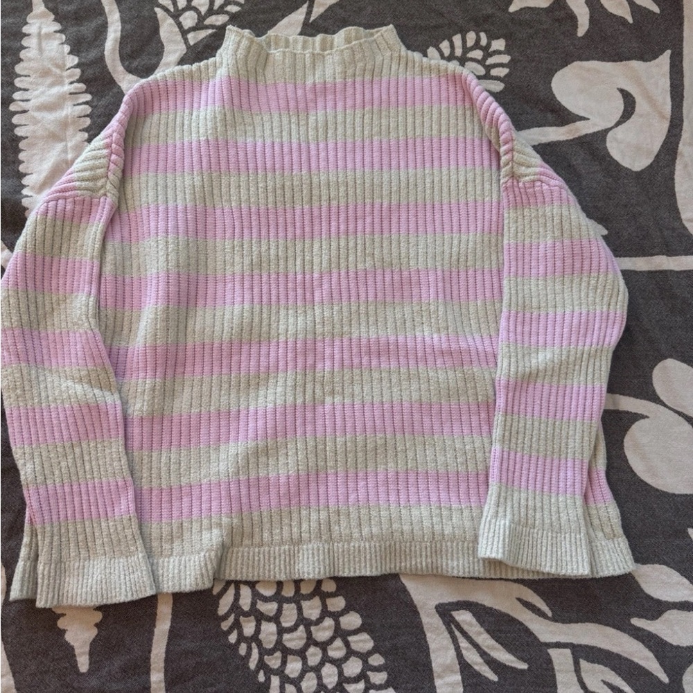 LOVERS & FRIENDS Candice Sweater in Tan and Pink Stripe